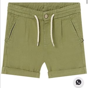 Mayoral khaki green linen shorts,  NWT